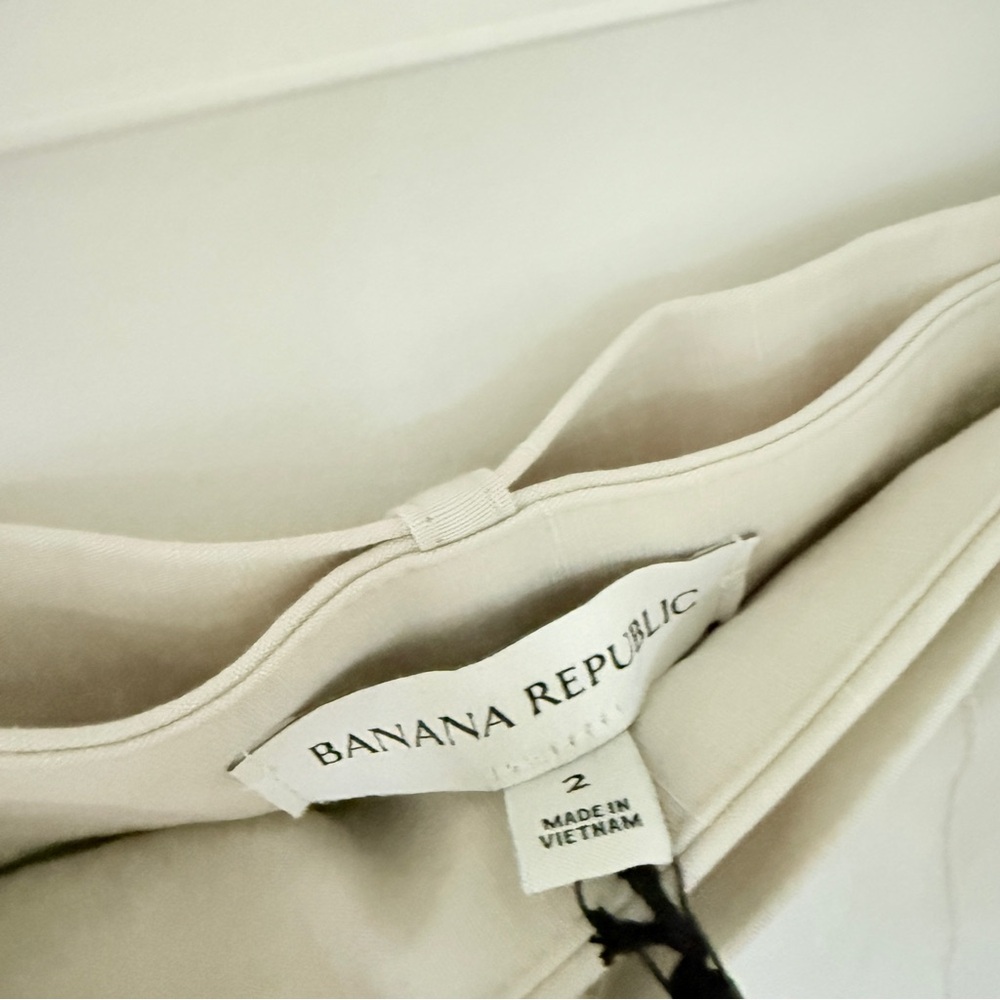 Banana Republic women’s barrel leg linen Pants - Picture 6 of 10